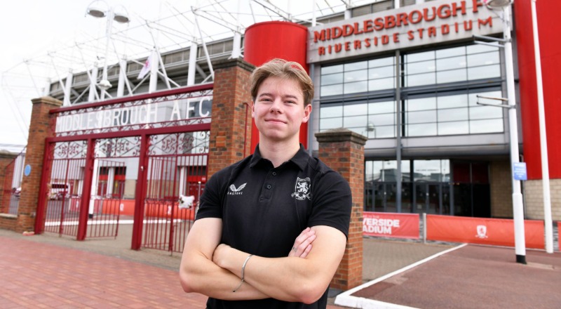 Danny Nicholson at the Riverside Stadium. Link to Danny Nicholson at the Riverside Stadium.
