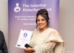 Award winning clinical midwife Afshan Ali, who lectures part-time at Teesside University