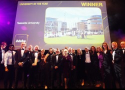Teesside University has been named Times Higher Education University of the Year