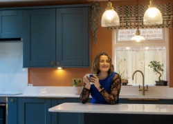 Michelle Eaves, who launched her own interior design business after completing a short course. Image provided by Focal Point Photography.  