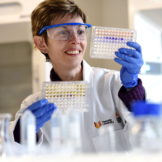 Staff working in the laboratory