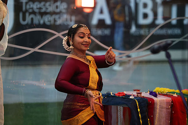 Asian women dancing Asian song