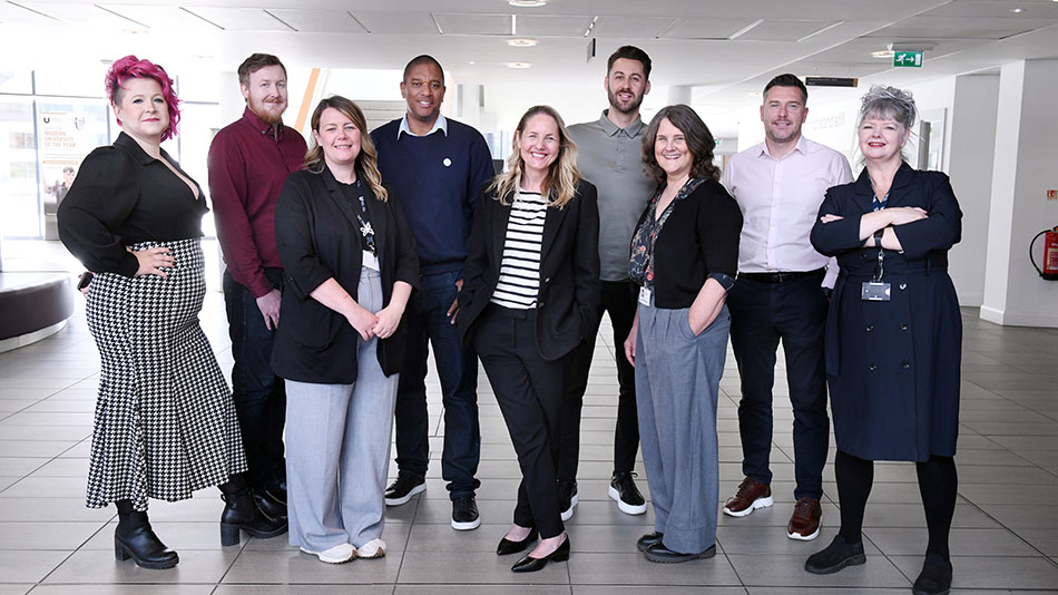 Staff discussion at TU Supporting Minority Ethnic Business Event