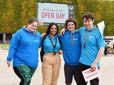 Student ambassadors in a open day