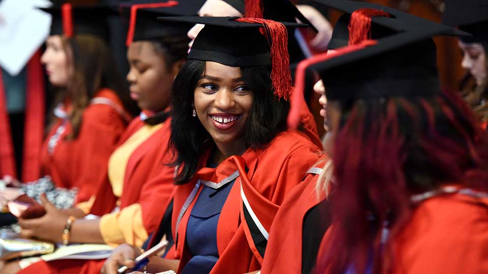 Some students on their graduation day