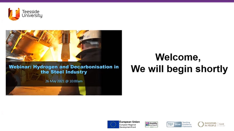 Hydrogen and Decarbonisation in the Steel Industry webinar