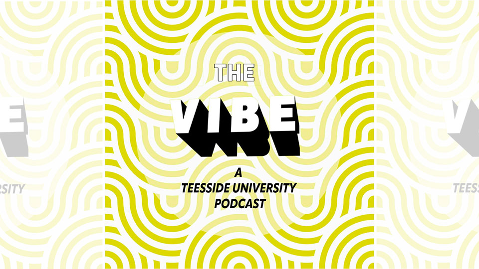 The vibe postcast logos