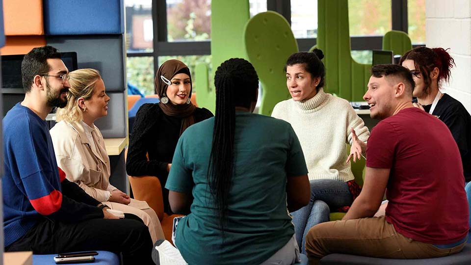 Students in the Library