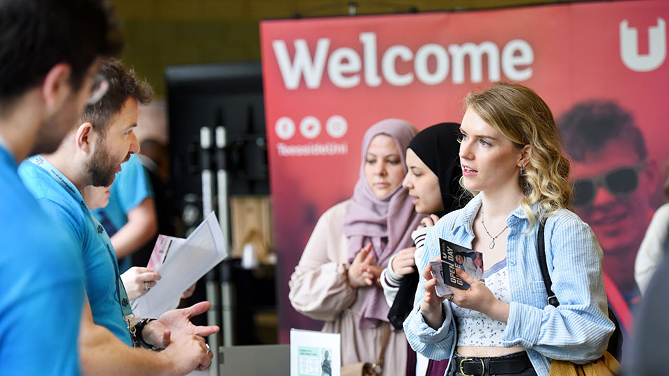 Student at an open day