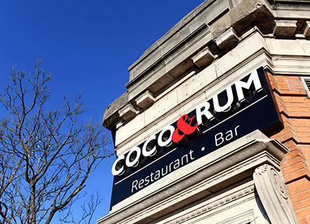 Coco and Rum sign