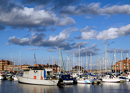 Boats at hartlepool Marina