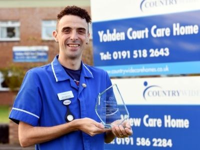 Richard Stevenson, recognised with the Care Practitioner of the Year award from The Maria Mallaband Care Group