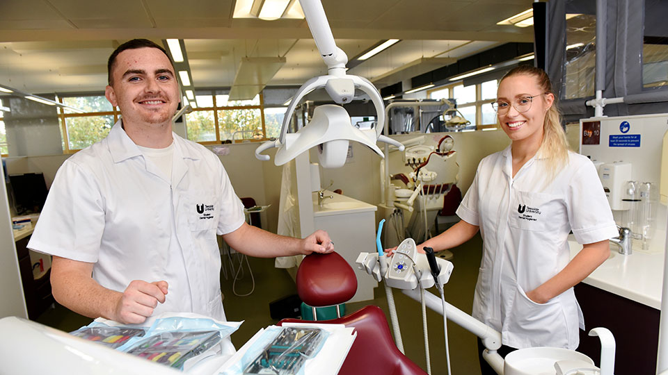 Dental student in the Student dental facility