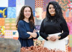 Caitlin McHugh (left) and Faiza Faiq (right)