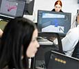 Students in a lab at Teesside University London