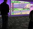Students in the Immersive Suite at Teesside University London