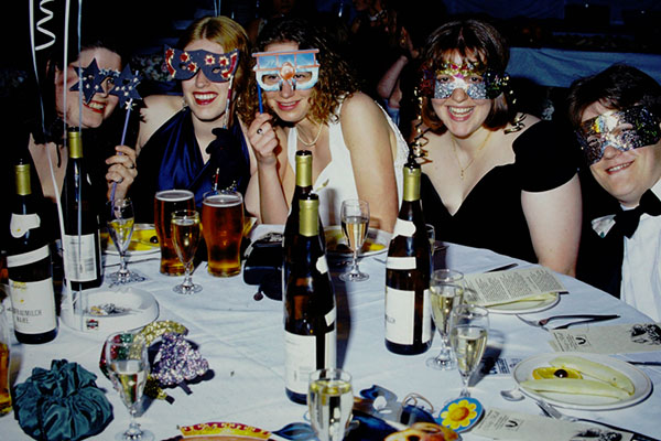 Students in the 90s May Ball