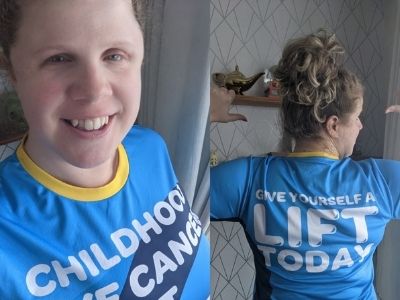 Nicole hits fundraising target for the Childhood Eye Cancer Trust 