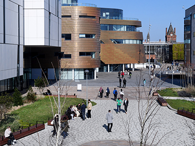Teesside University campus. Link to Teesside University campus.