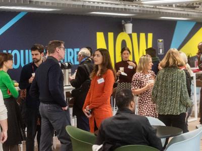 The National Apprenticeship Week round table at Teesside University London. Link to Teesside University London hosts Hackney Council and local employers for National Apprenticeship Week.