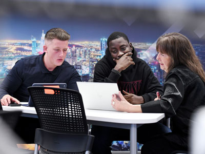 Students at Teesside University International Business School. Link to Important update for employers: changes to Chartered Manager Degree Apprenticeship funding.