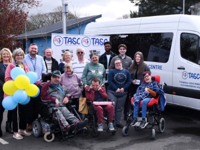 Teesside University marketing students with members of the TASC team and centre users. Link to Teesside University marketing students with members of the TASC team and centre users.