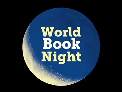 The World Book Night logo. Link to World Book Night - Thursday 23 April 2026.
