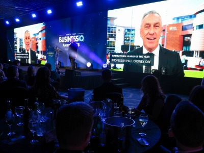 Professor Paul Croney OBE, Teesside University Vice-Chancellor and Chief Executive, has been given the Inspirational Leader award at the Northern Echo's BUSINESiQ Awards