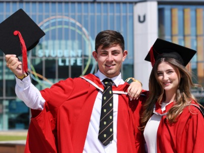 Matthew Conroy and Jenny Worth. Link to Teesside University couple step into business with chiropractic practice plans.