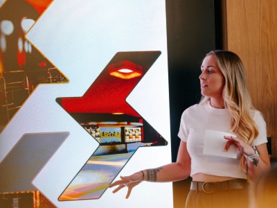 Kate Owen, who was among Teesside University interior design students who showcased their work in London. Link to Kate Owen, who was among Teesside University interior design students who showcased their work in London.
