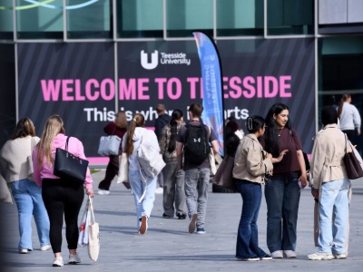 Teesside University campus. Link to Teesside University campus.