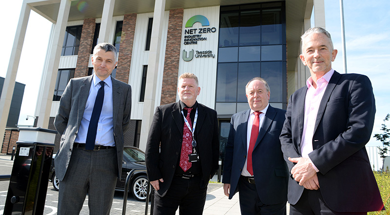Left to right: Professor Stephen Cummings, Dr Gari Harris, Michael Henson and Dr Crispian Olver