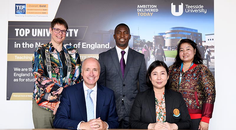 Teesside University academics welcome Thammasat University academics to campus