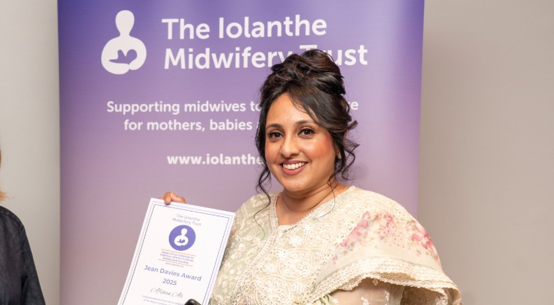 Award winning clinical midwife Afshan Ali, who lectures part-time at Teesside University