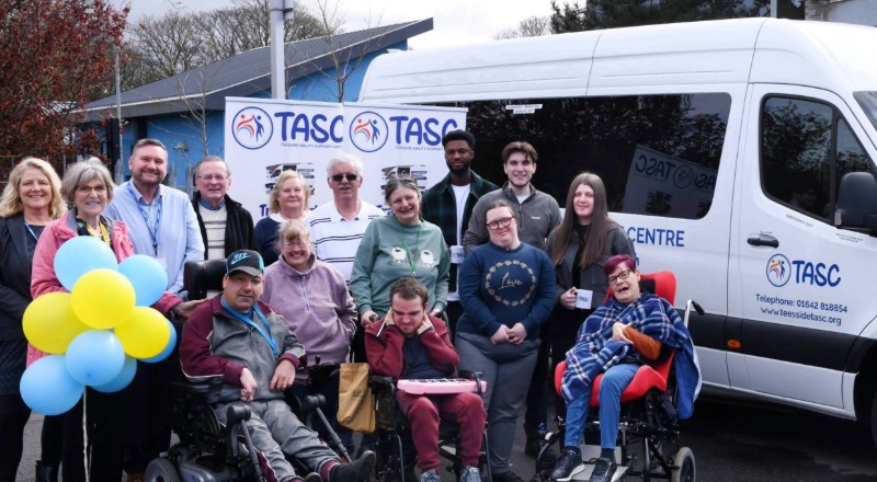 Teesside University marketing students with members of the TASC team and centre users. Link to Teesside University marketing students with members of the TASC team and centre users.