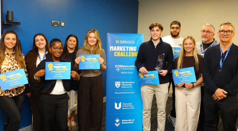 Members of the winning marketing team. Link to Members of the winning marketing team.
