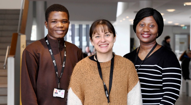 Left to right: Babatunde Samuel Yekinni, Isabel Lozano Hernandez and Efua Sekyiwa Sagoe. Link to Left to right: Babatunde Samuel Yekinni, Isabel Lozano Hernandez and Efua Sekyiwa Sagoe.