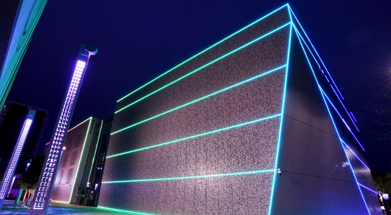 Teesside University's Digital Life Building. Link to Teesside University's Digital Life Building.