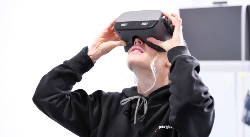Student using emerging technologies in the classroom. Link to Student using emerging technologies in the classroom.