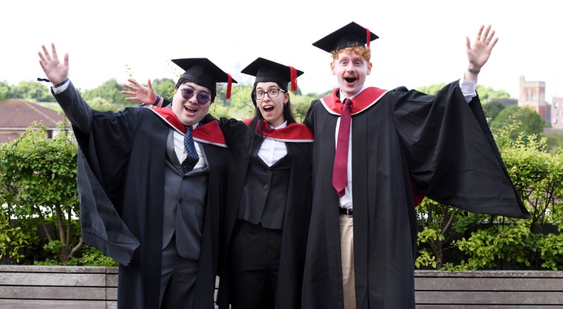 Graduation at Teesside University London 