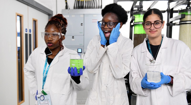 Students taking part in the Women into Engineering Residential (WiER), supported by Enginuity. Link to Students taking part in the Women into Engineering Residential (WiER), supported by Enginuity.