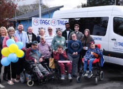 Teesside University marketing students with members of the TASC team and centre users