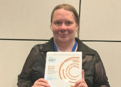 Claire Sedgwick, Senior Impact and Engagement Manager with the Bronze NCCPE Award