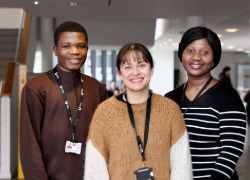 Left to right: Babatunde Samuel Yekinni, Isabel Lozano Hernandez and Efua Sekyiwa Sagoe