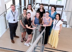 Early Years Teacher Degree Apprenticeship students with Teesside University lecturers