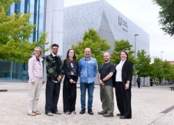 Staff from Teesside University and ETIC_Algarve at Teesside University's Middlesbrough campus.