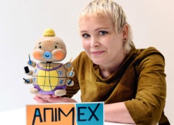 This year's Animex mascot Taylor the Tardigrade has been designed by Virpi Kettu