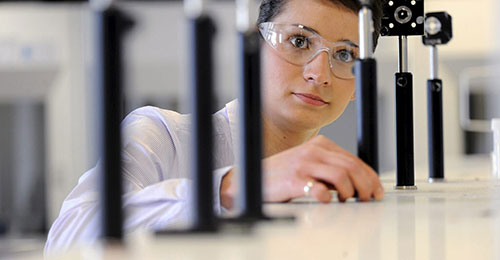 Students in a laboratory