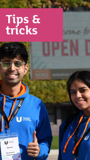 Tips & tricks - students working on an open day