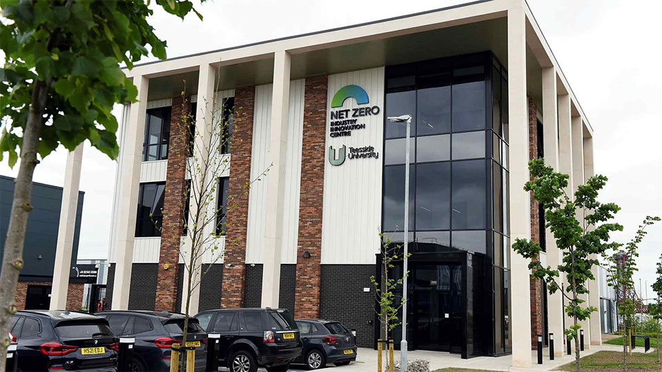 Net Zero Industry Innovation Centre building at Teesside Universit